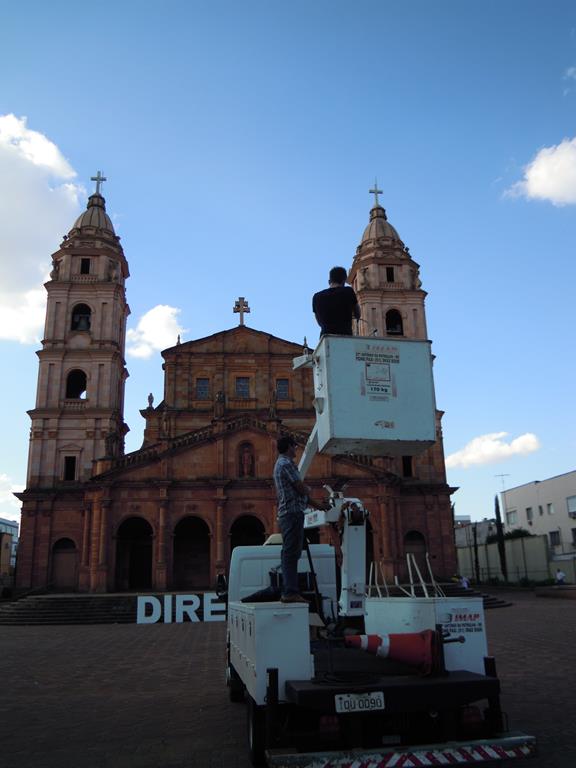 Realizados primeiros trabalhos da nova projeção mapeada